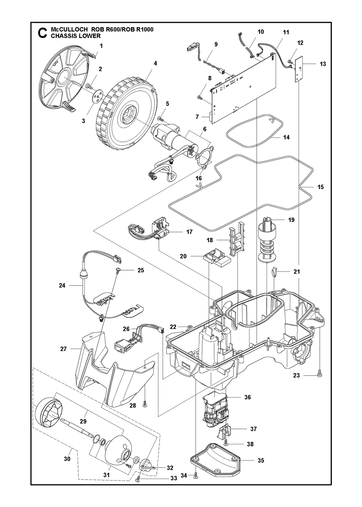Husqvarna 577839905 onderdelentekening - positie 6