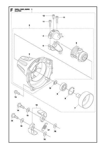 Husqvarna 515389101 onderdelentekening - positie 16