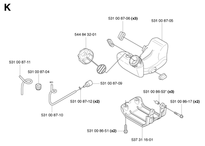 Husqvarna 531008706 onderdelentekening - positie 4