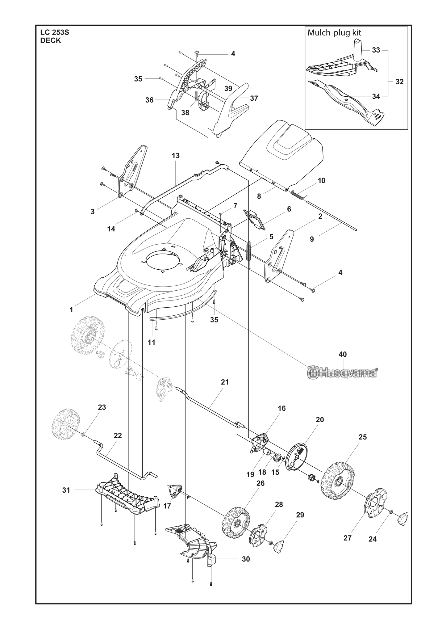 Husqvarna 501716101 onderdelentekening - positie 8