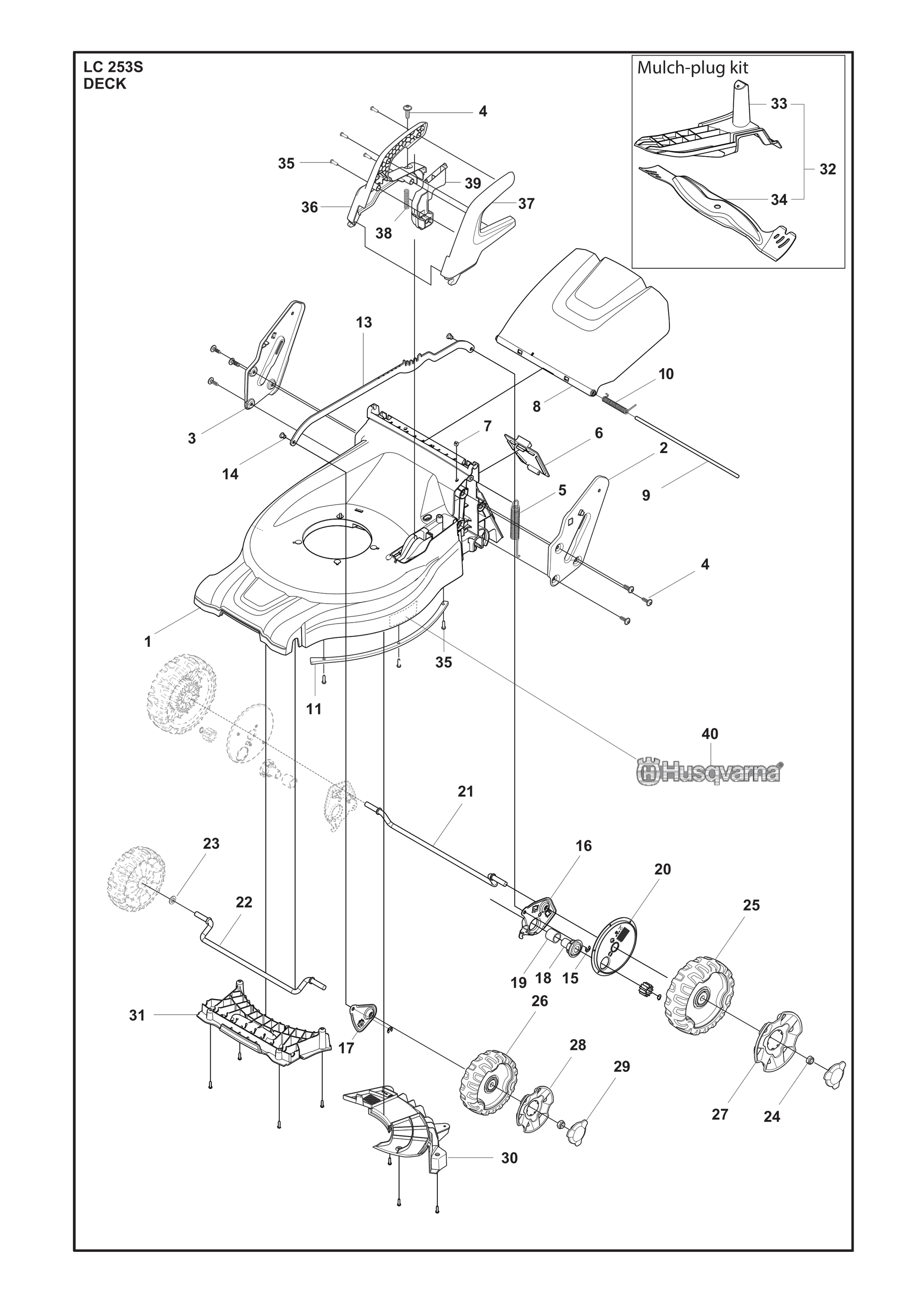 Husqvarna 501716101 onderdelentekening - positie 8