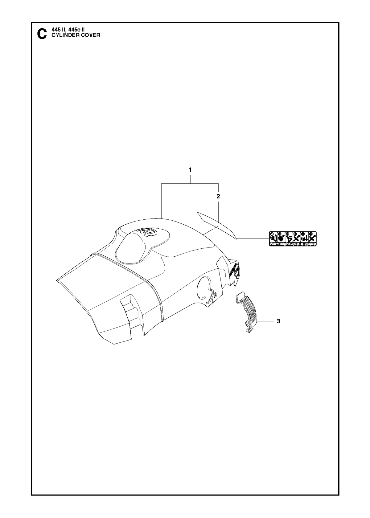 Husqvarna 581530601 onderdelentekening - positie 1