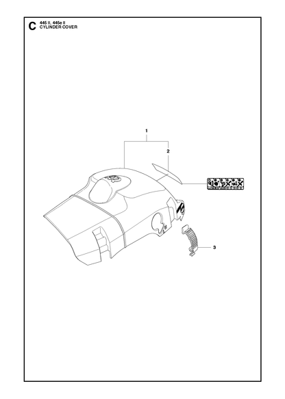 Husqvarna 581530601 onderdelentekening - positie 1