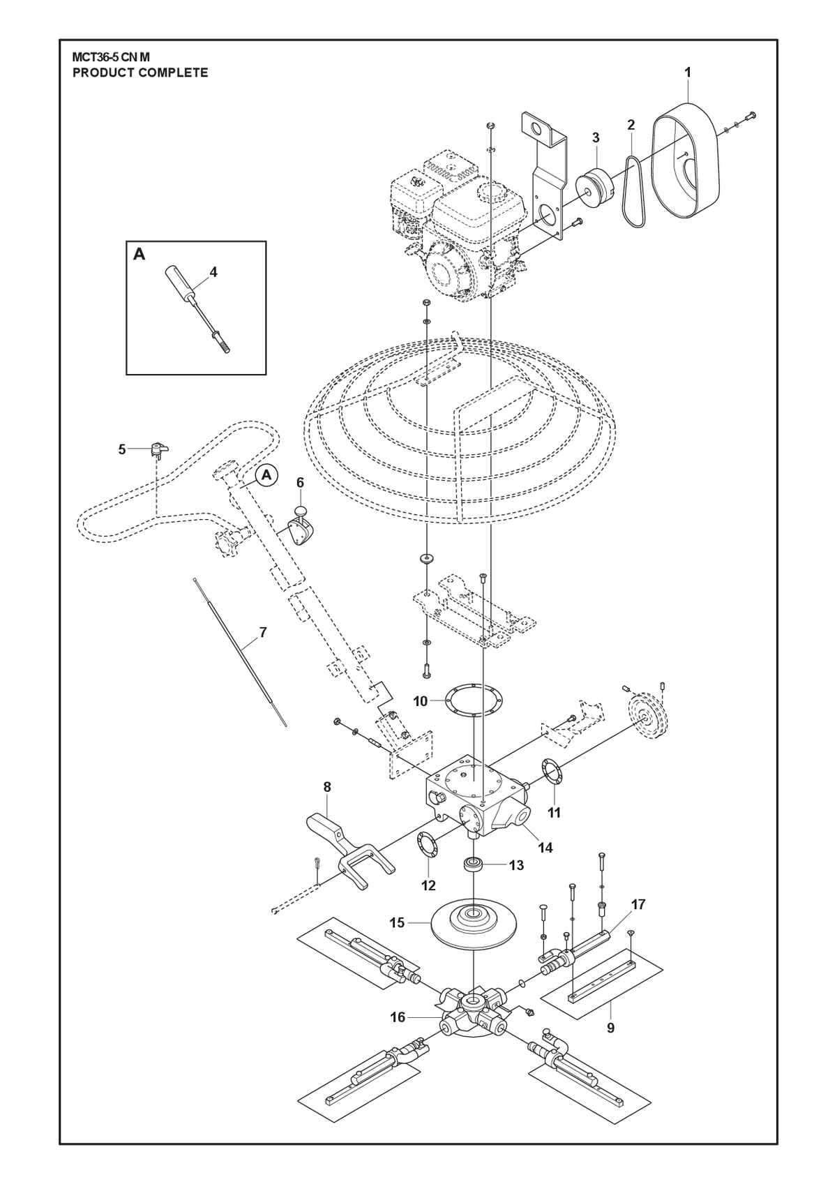 Husqvarna 599397801 onderdelentekening - positie 5