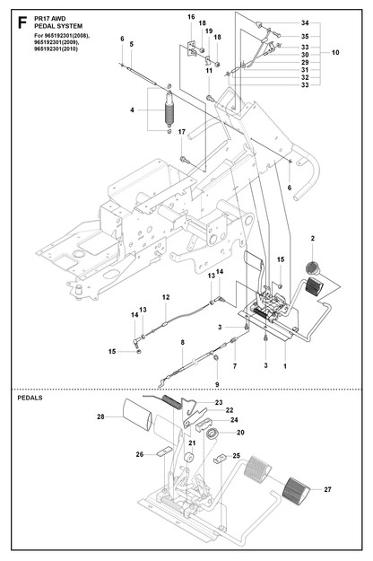 Husqvarna 505515101 onderdelentekening - positie 12