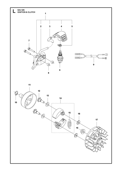 Husqvarna 580634801 onderdelentekening - positie 5