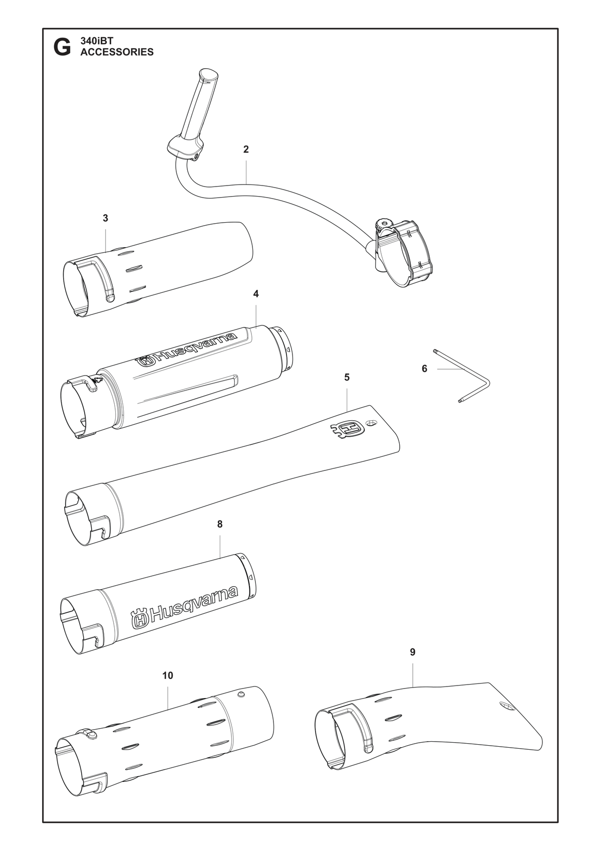 Husqvarna 586106301 onderdelentekening - positie 8