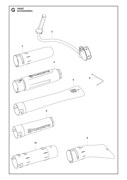Husqvarna 586106301 onderdelentekening - positie 8