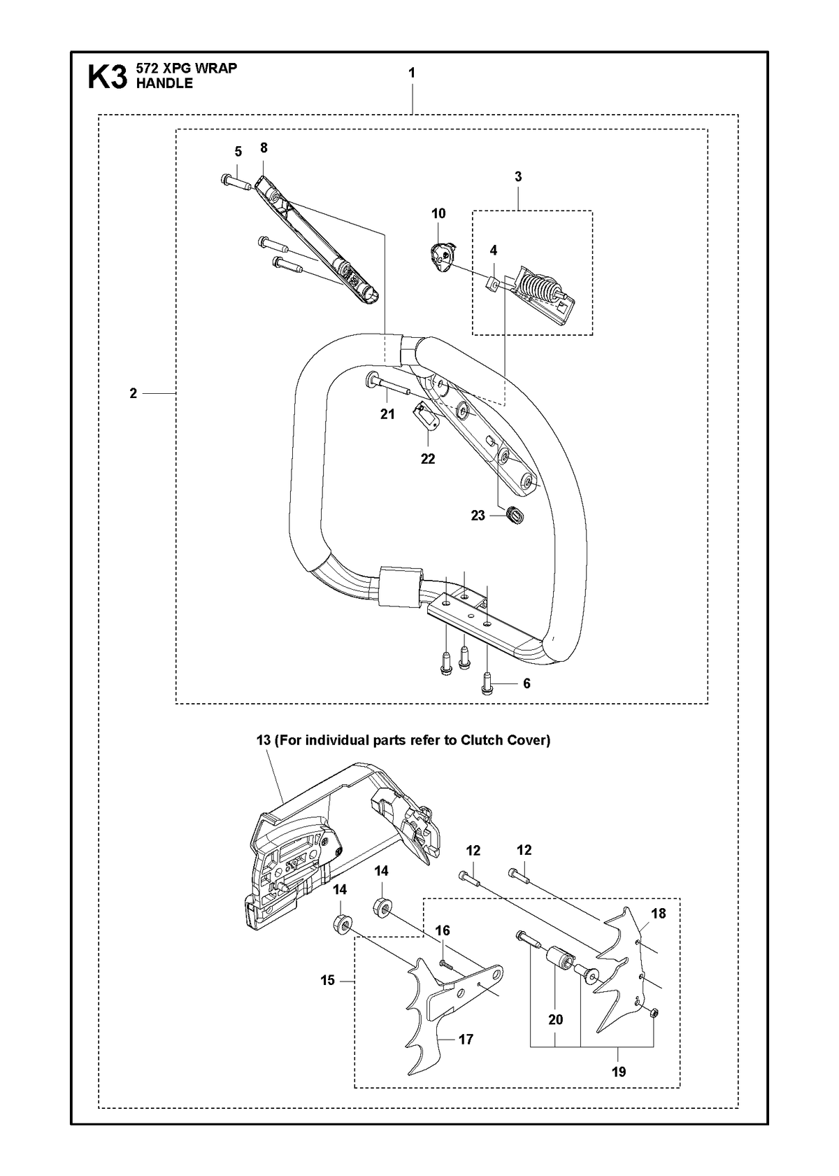 Husqvarna 589699102 onderdelentekening - positie 3