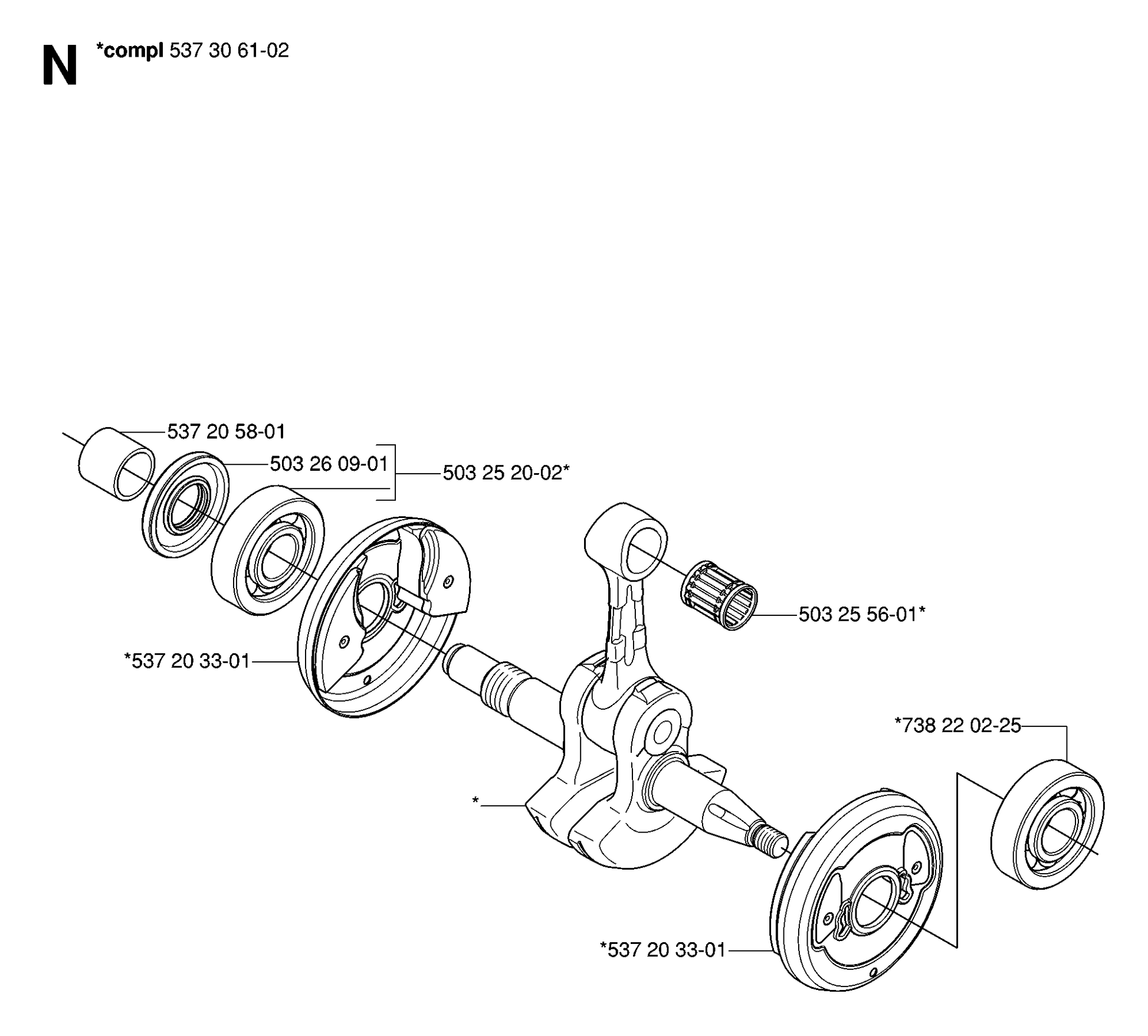Husqvarna 503252002 onderdelentekening - positie 8