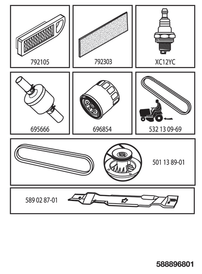 Husqvarna 589028701 onderdelentekening - positie 8