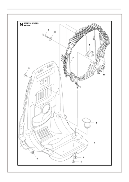 Husqvarna 505182601 onderdelentekening - positie 6