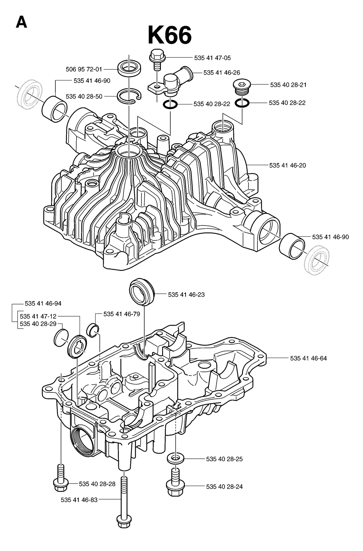 Husqvarna 535414664 onderdelentekening - positie 16