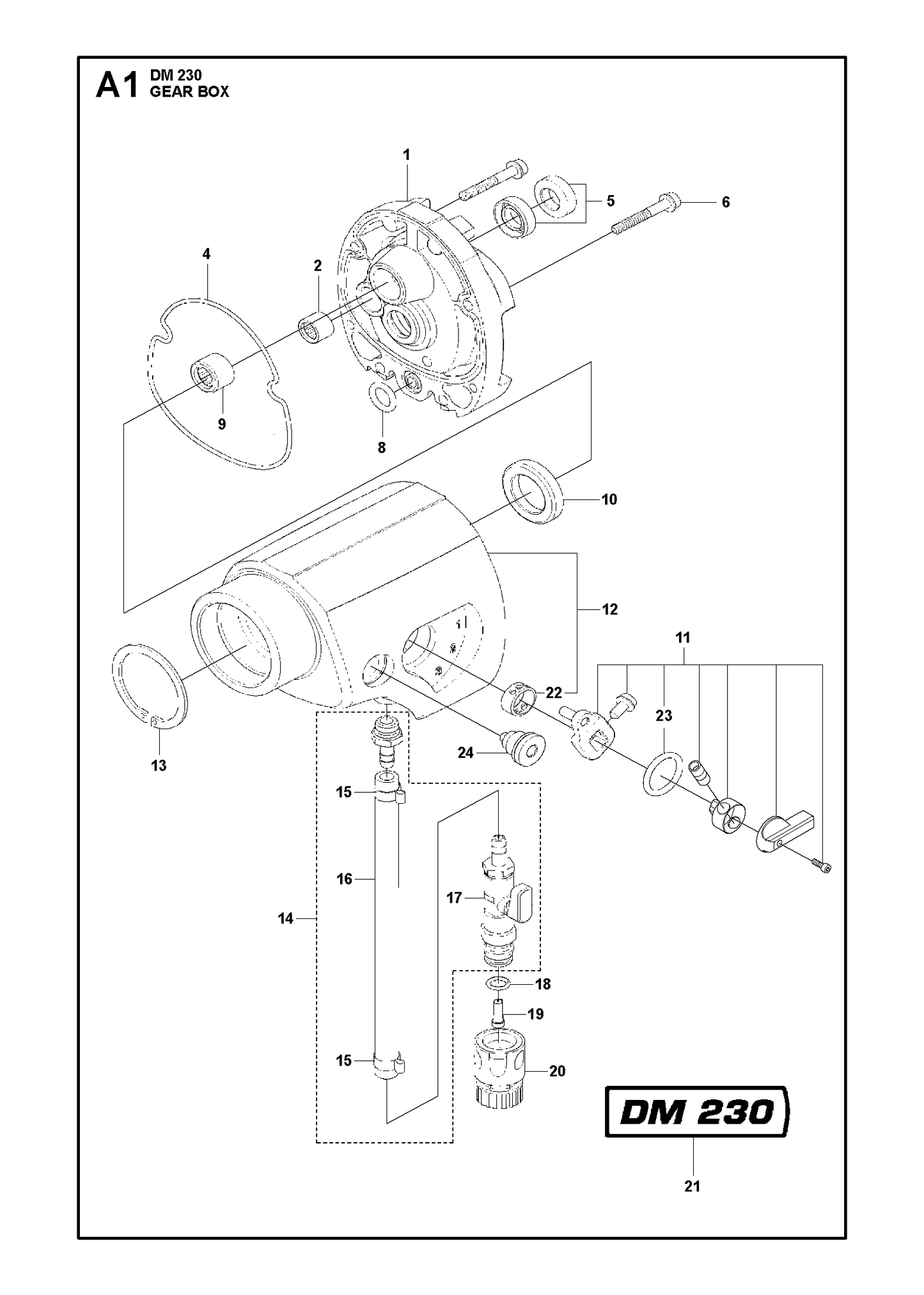 Husqvarna 503207440 onderdelentekening - positie 6