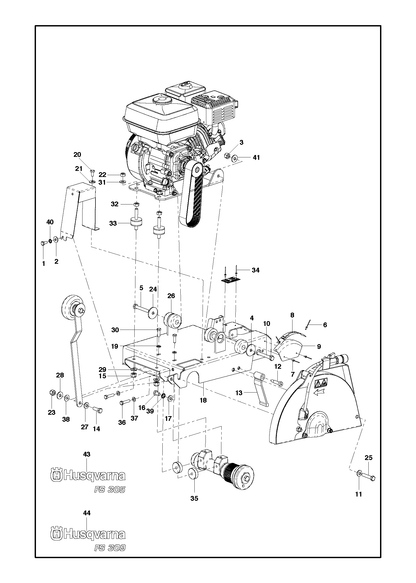 Husqvarna 504004301 onderdelentekening - positie 26