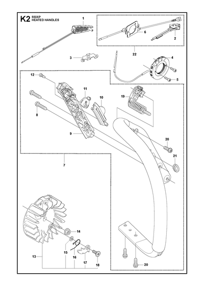 Husqvarna 522741902 onderdelentekening - positie 1