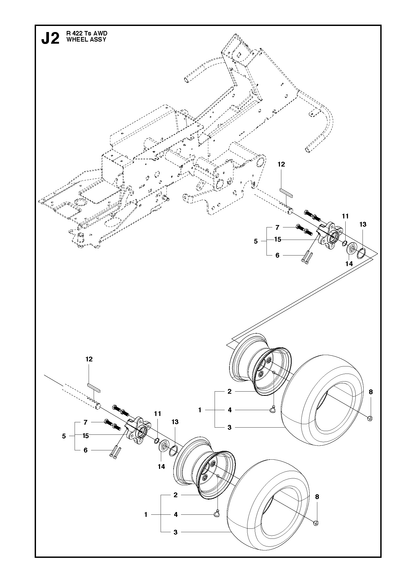 Husqvarna 504630002 onderdelentekening - positie 1