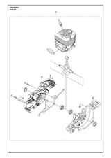 Husqvarna 588487411 onderdelentekening - positie 1