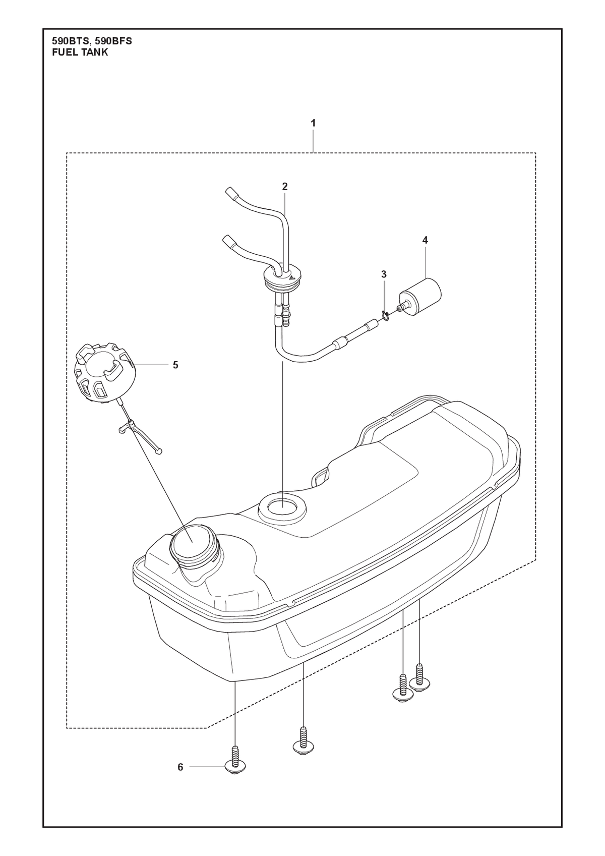 Husqvarna 535511304 onderdelentekening - positie 2
