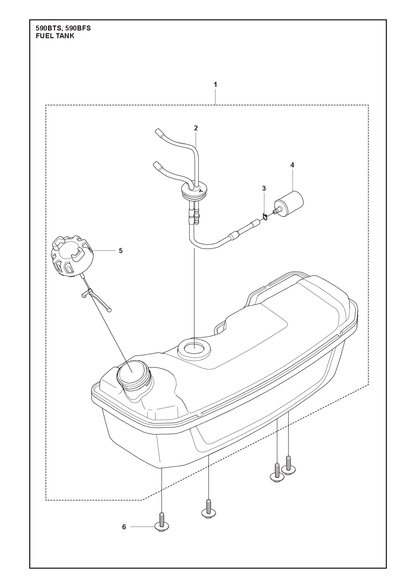 Husqvarna 535511304 onderdelentekening - positie 2