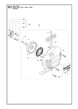 Husqvarna 537322406 onderdelentekening - positie 1