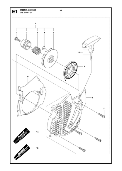 Husqvarna 545180812 onderdelentekening - positie 7