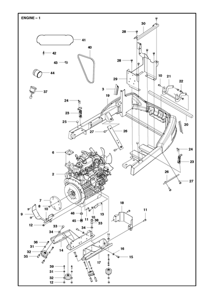 Husqvarna 501720002 onderdelentekening - positie 14