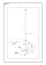 Husqvarna 504030405 onderdelentekening - positie 12