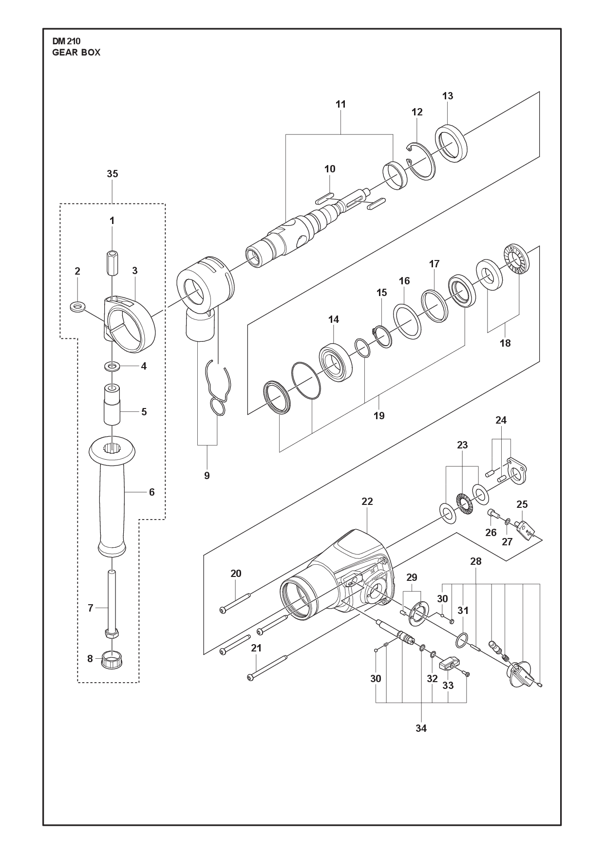 Husqvarna 504027701 onderdelentekening - positie 2