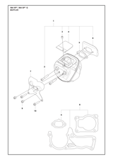 Husqvarna 544218410 onderdelentekening - positie 2