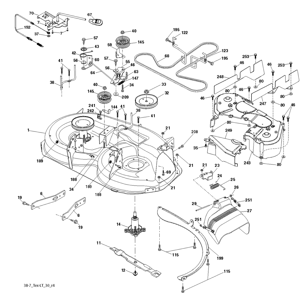 Husqvarna 532430259 onderdelentekening - positie 248