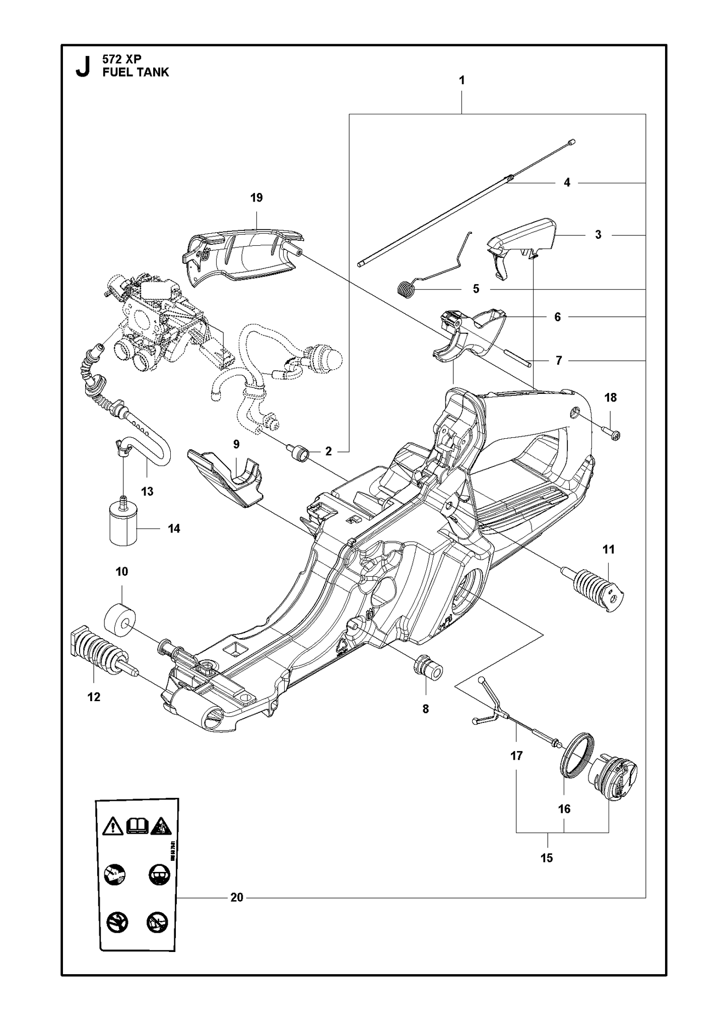 Husqvarna 503854103 onderdelentekening - positie 12