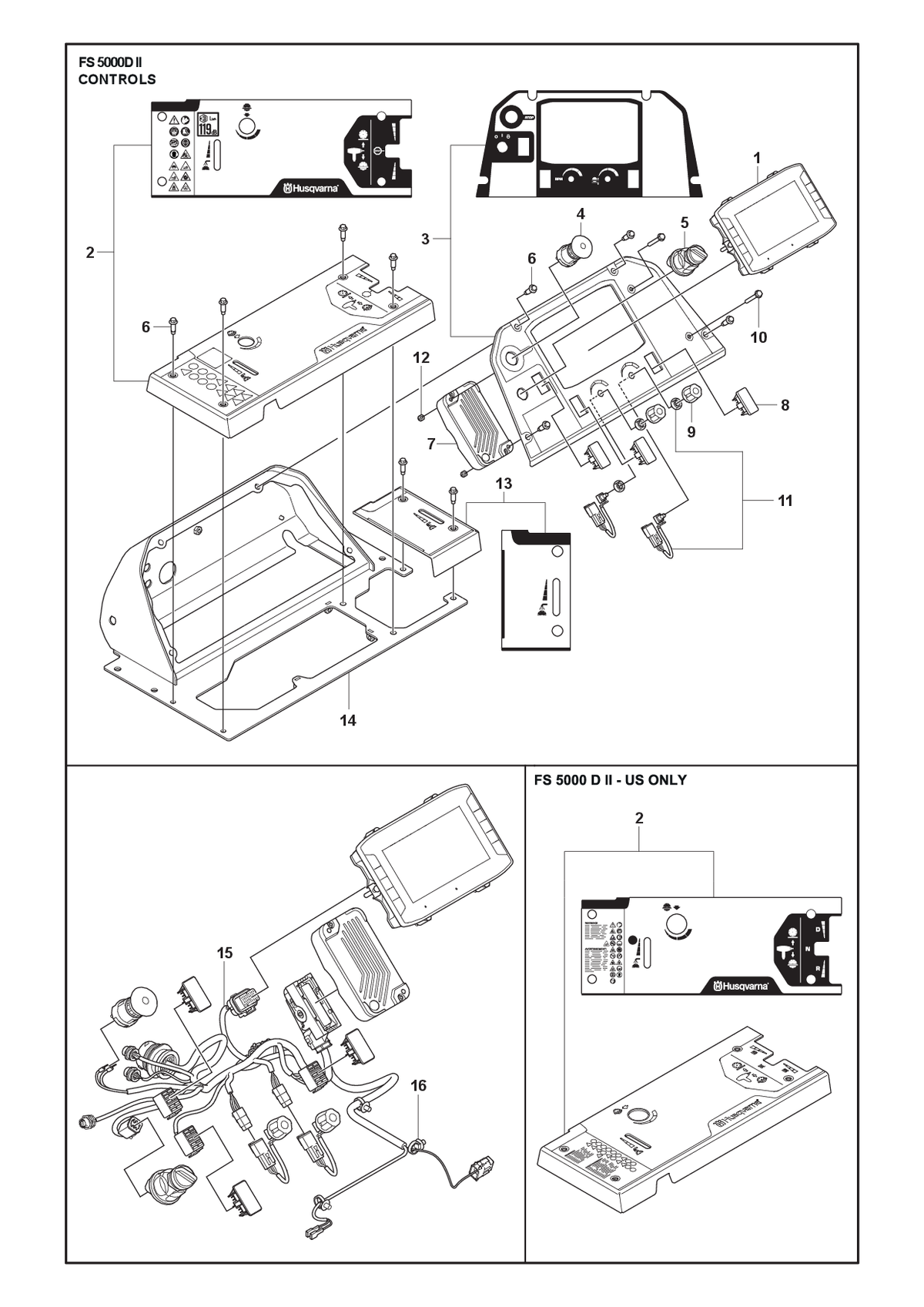 Husqvarna 583959501 onderdelentekening - positie 16