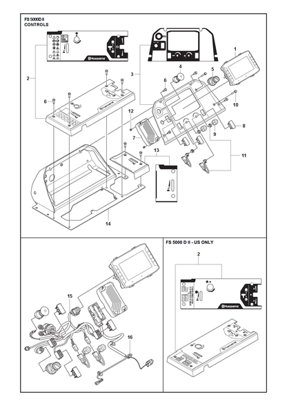 Husqvarna 583959501 onderdelentekening - positie 16