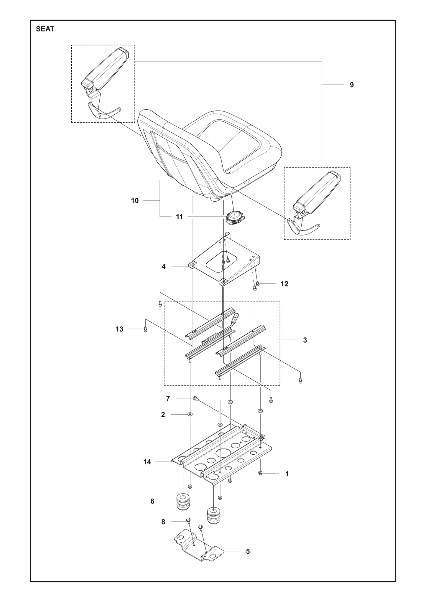 Husqvarna 506597404 onderdelentekening - positie 7