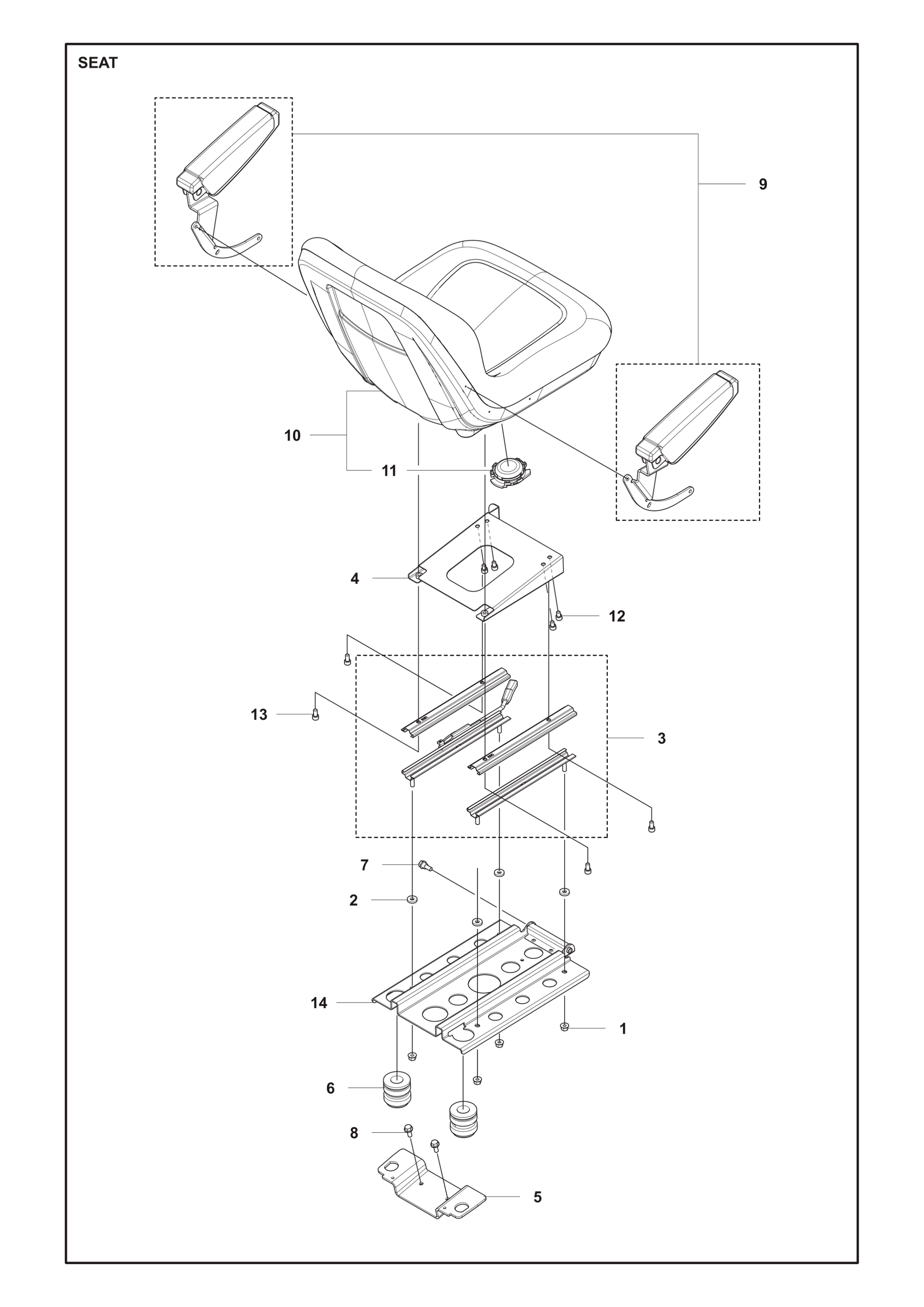 Husqvarna 506597404 onderdelentekening - positie 7