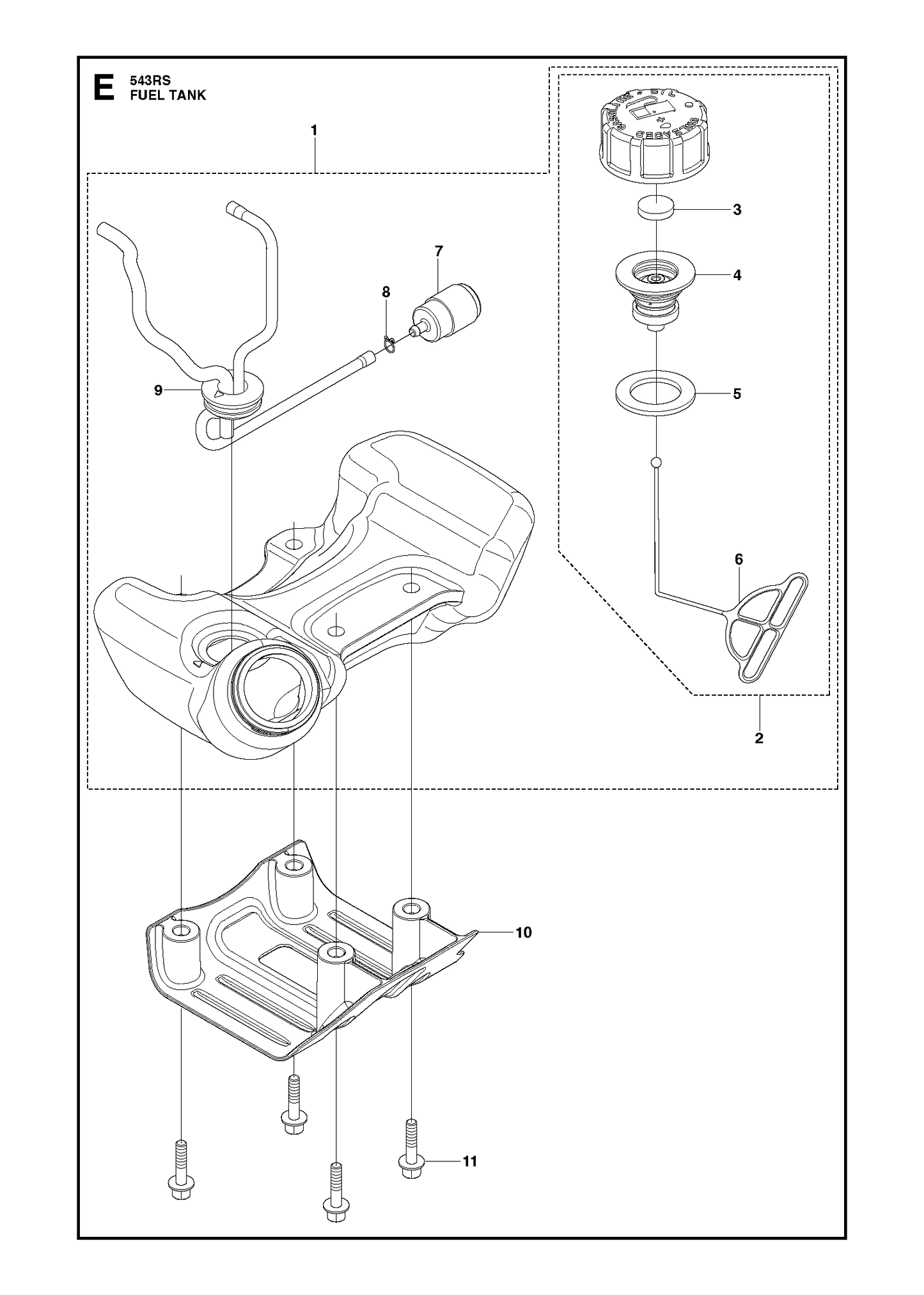 Husqvarna 504117901 onderdelentekening - positie 6
