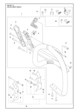 Husqvarna 525887404 onderdelentekening - positie 2