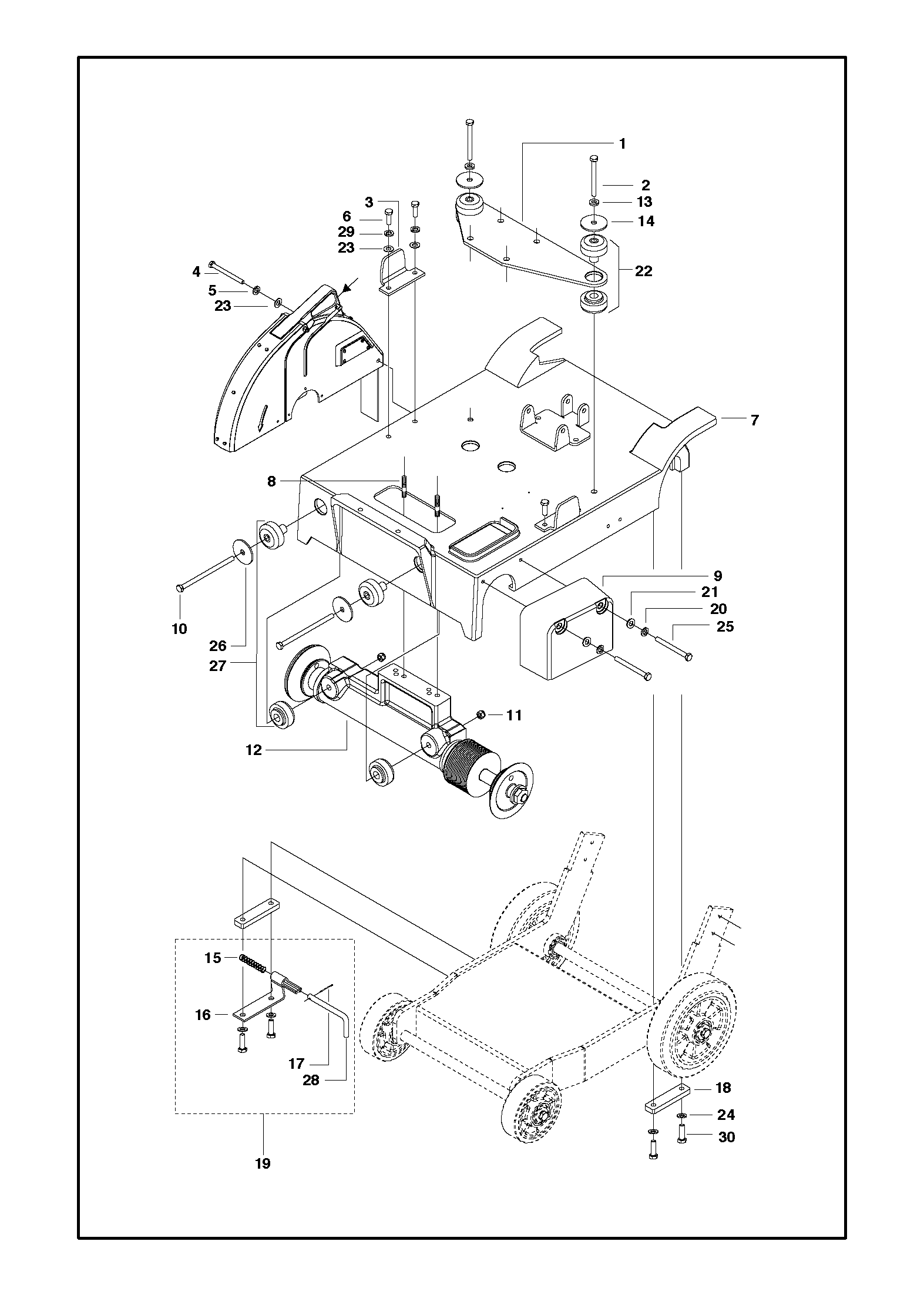 Husqvarna 501979602 onderdelentekening - positie 18