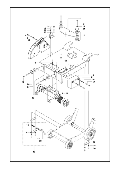 Husqvarna 501979602 onderdelentekening - positie 18