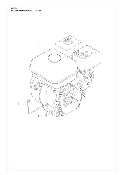 Husqvarna 594120101 onderdelentekening - positie 2