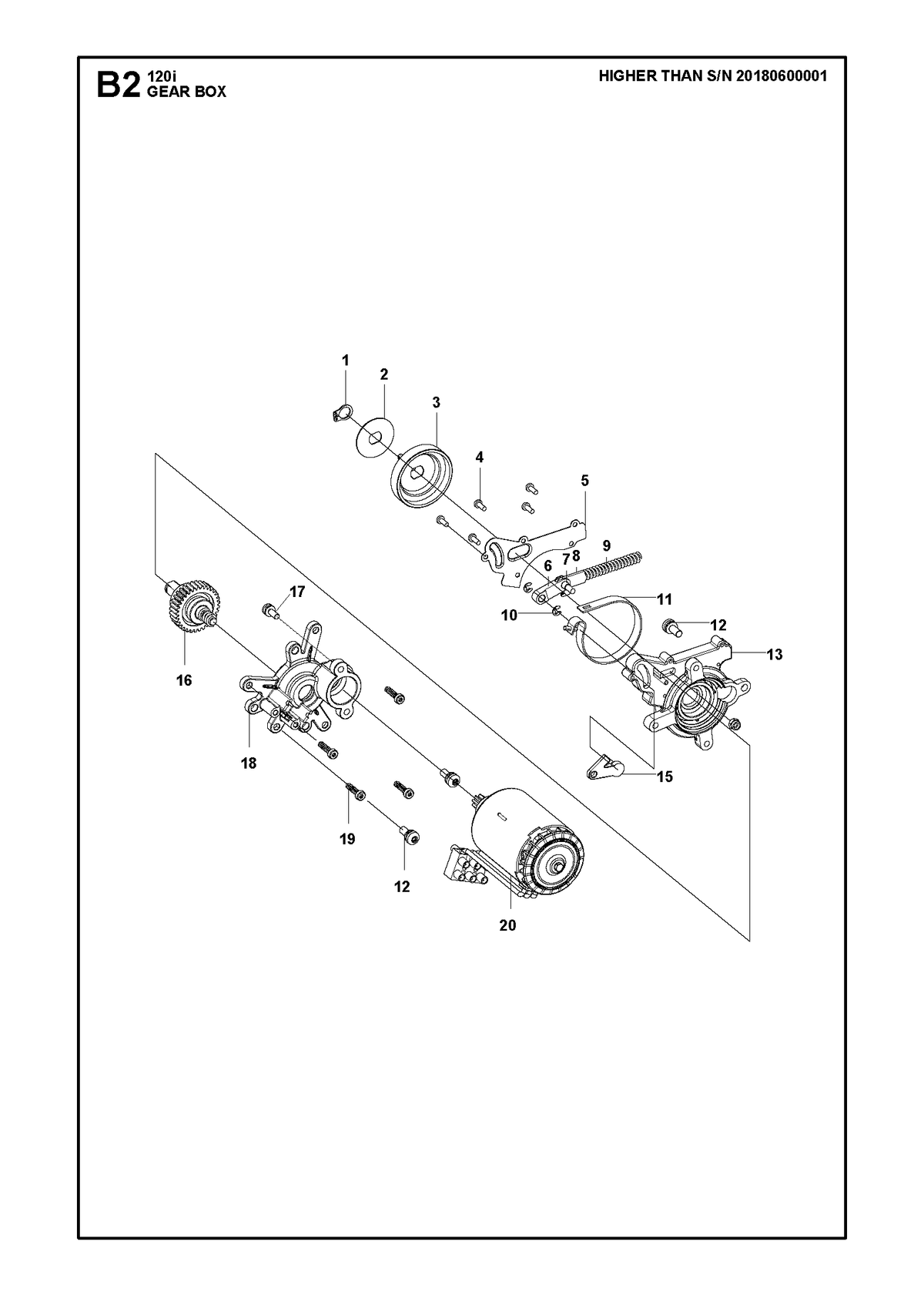 Husqvarna 591090701 onderdelentekening - positie 20