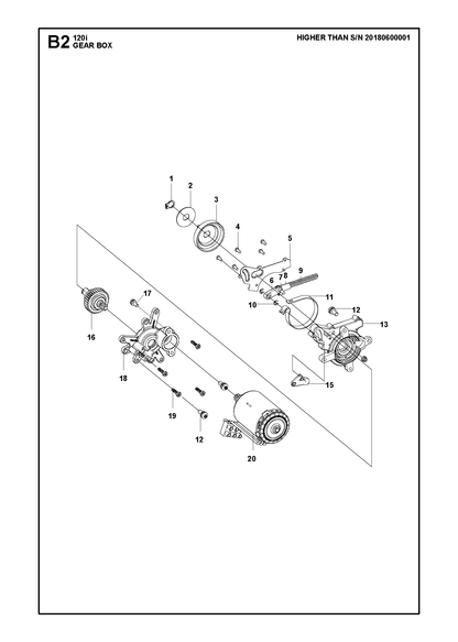 Husqvarna 591090701 onderdelentekening - positie 20