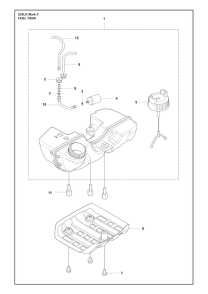 Husqvarna 506707001 onderdelentekening - positie 3
