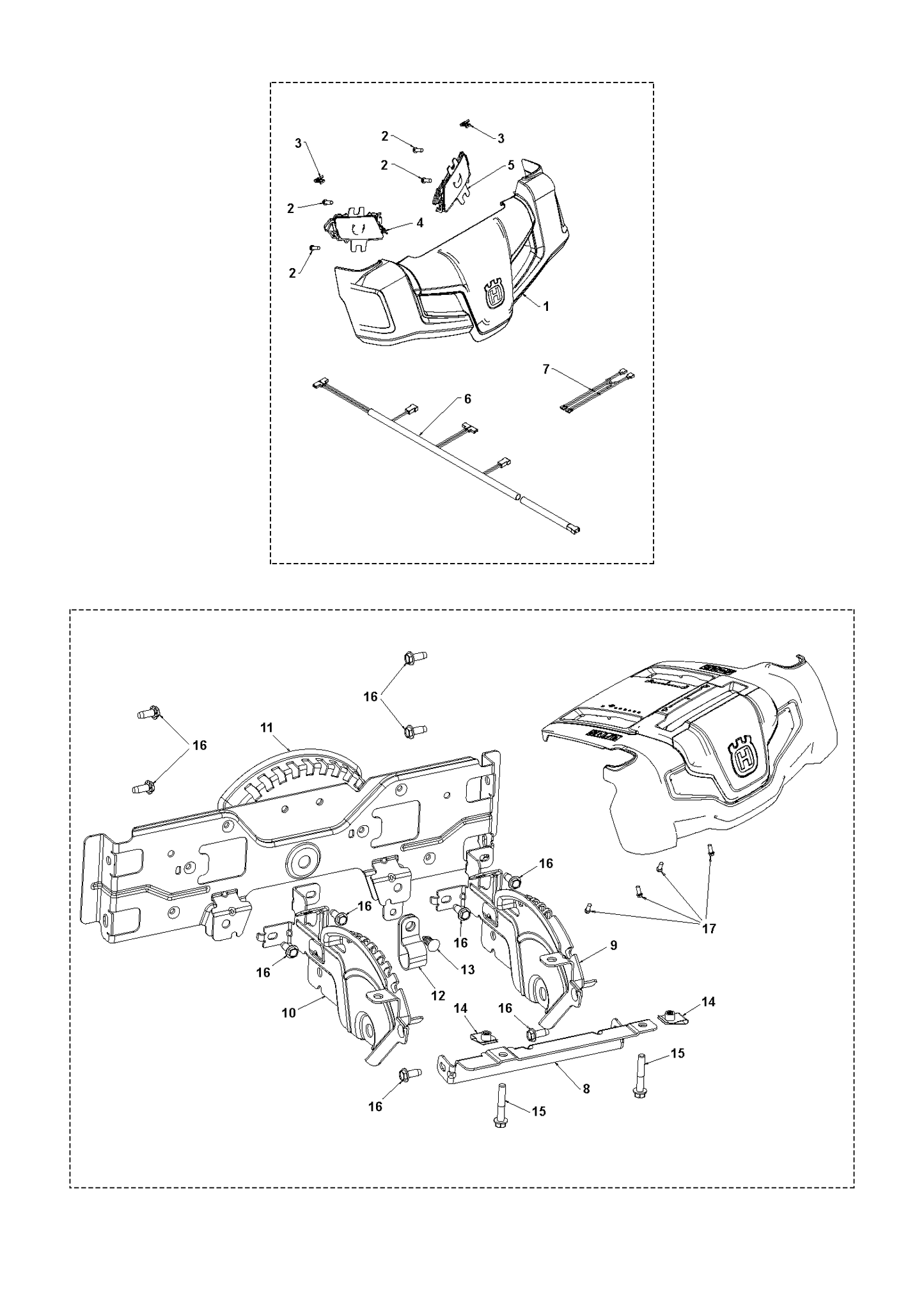 Husqvarna 501406601 onderdelentekening - positie 15