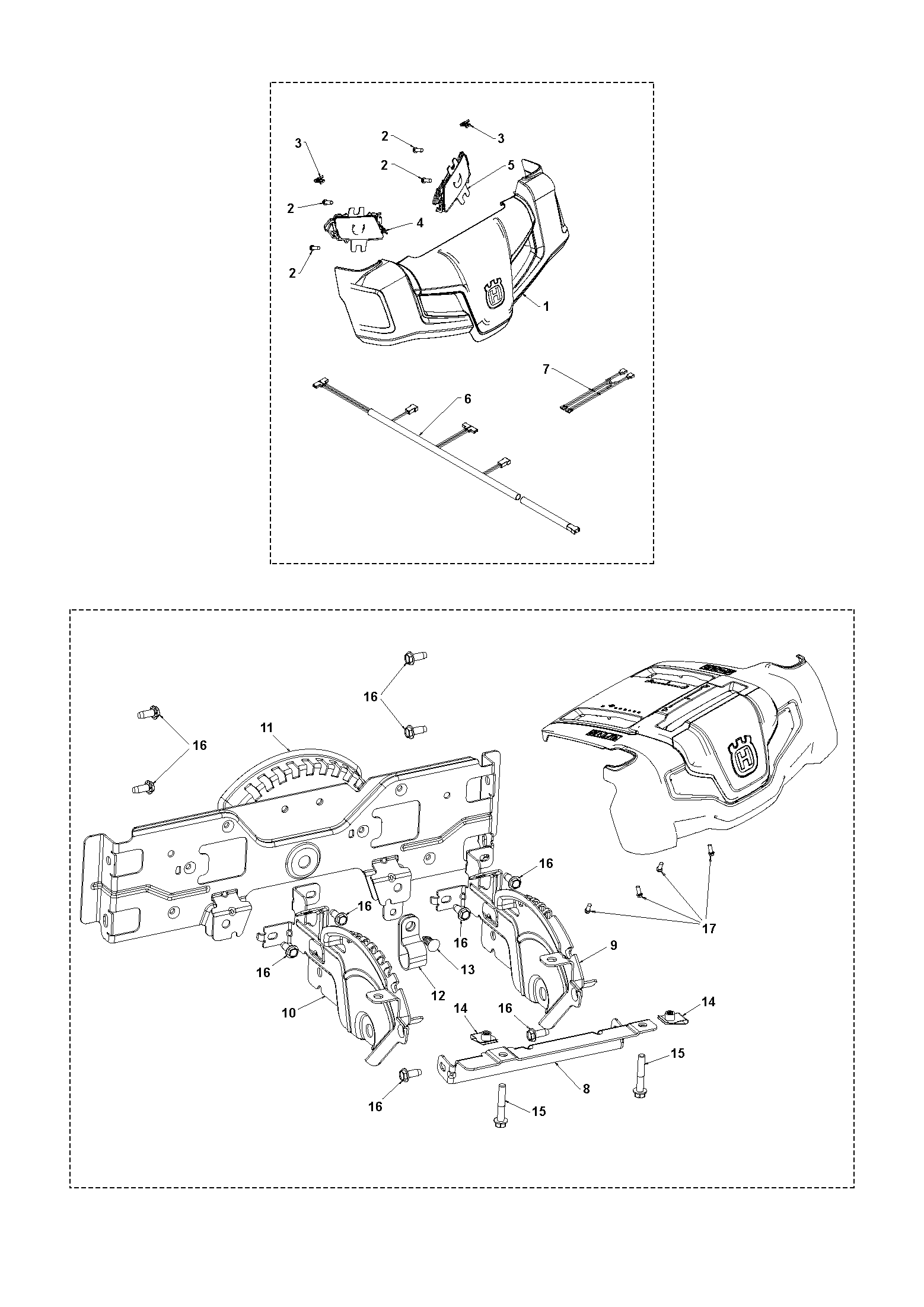 Husqvarna 501406601 onderdelentekening - positie 15