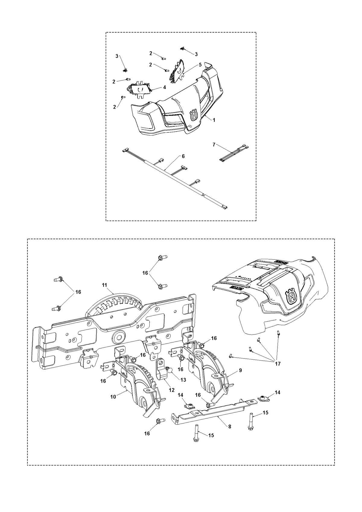 Husqvarna 586723601 onderdelentekening - positie 5