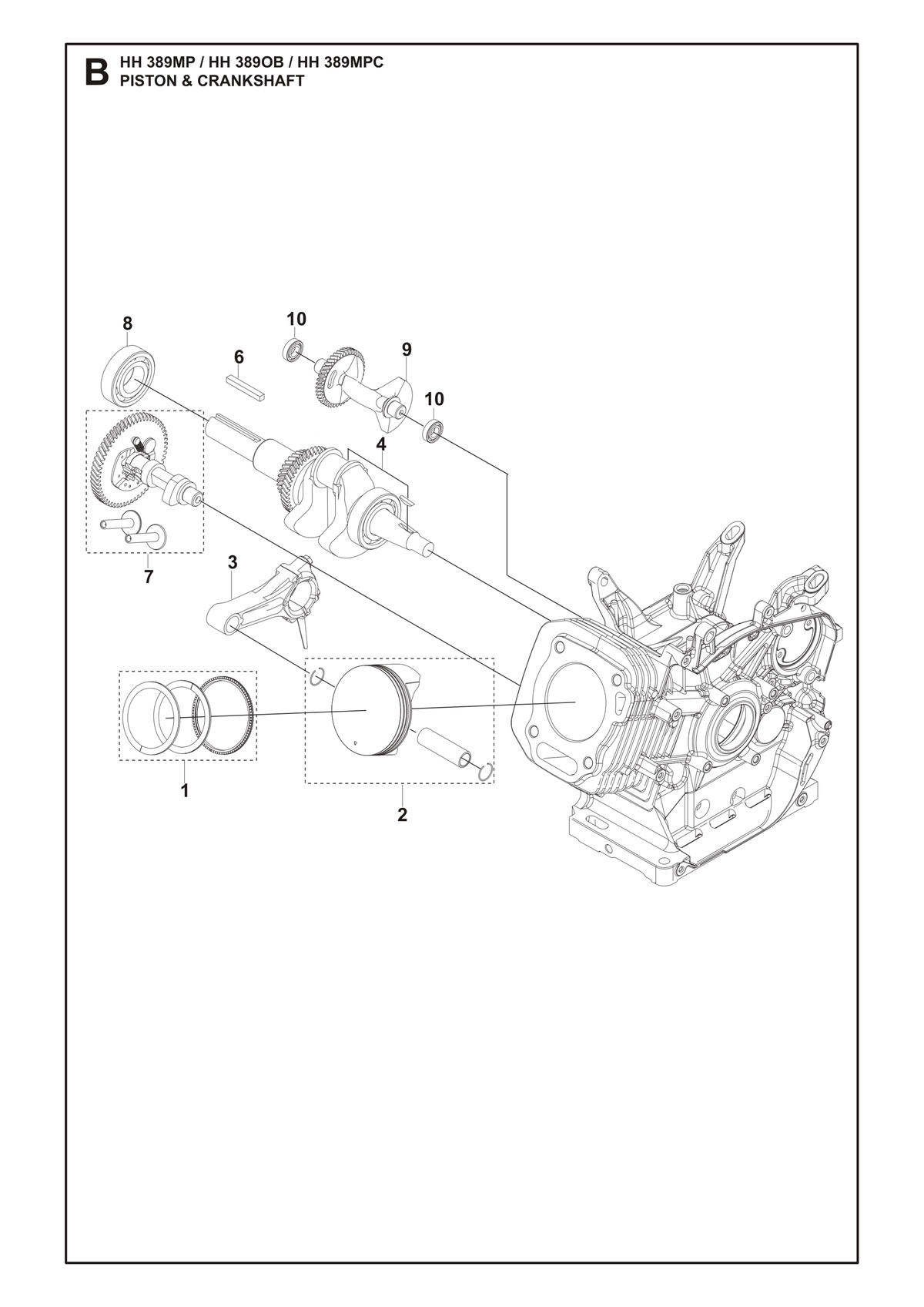 Husqvarna 599349265 onderdelentekening - positie 4