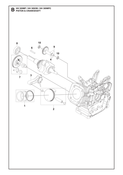 Husqvarna 599349265 onderdelentekening - positie 4