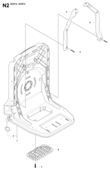Husqvarna 505185101 onderdelentekening - positie 1